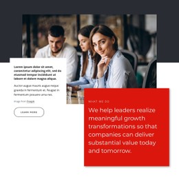 Transformational Leaders Css Template Free Download