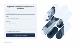 Formular Mit Bild - Responsive Website-Vorlagen