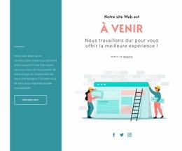 Une Conception De Site Web Exclusive Pour Un Nouveau Site Arrive