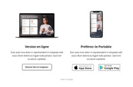 Versions En Ligne Et Portables – Modèles De Conception De Sites Web