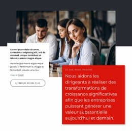 Leaders Transformationnels - Page De Destination Créative Et Polyvalente