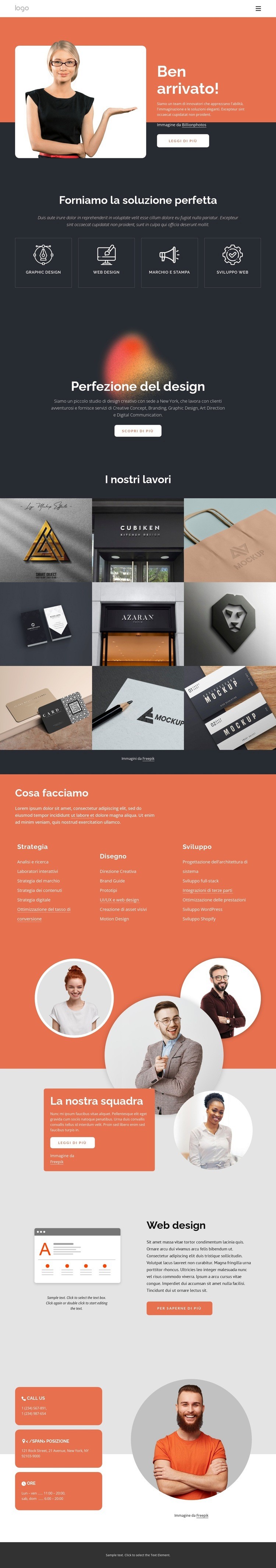 Soluzioni perfette Modelli di Website Builder