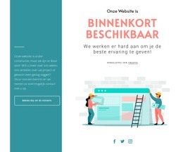 Websitemodel Voor Nieuwe Website Komt Eraan