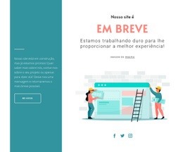 Um Design De Site Exclusivo Para Novo Site Está Chegando