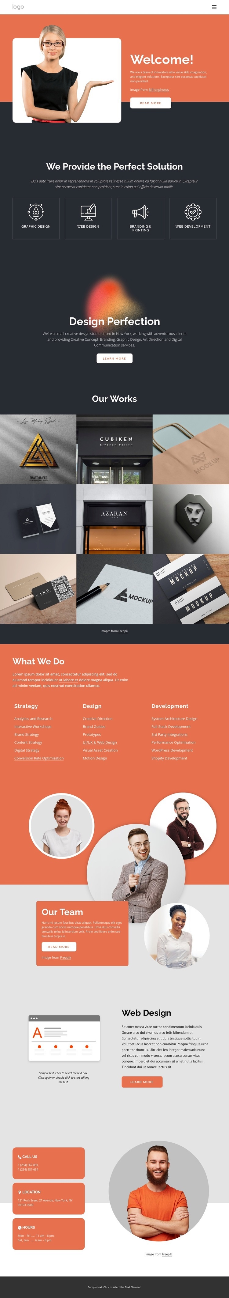 Perfect solutions Wix Template Alternative