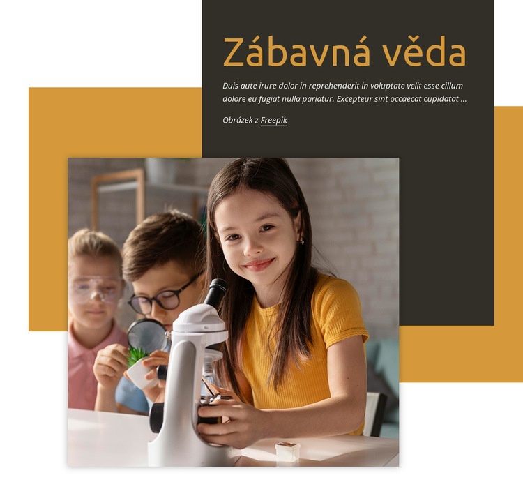 Zábavná věda Téma WordPress