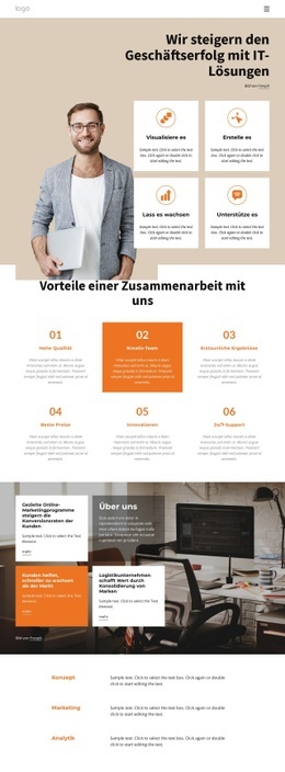 Beratung Zu IT-Lösungen - HTML Layout Builder