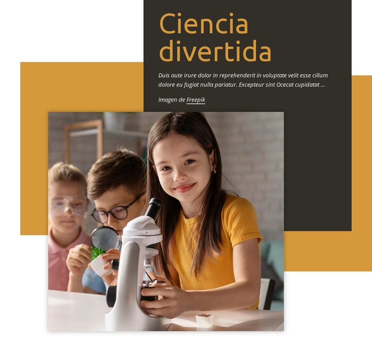 Ciencia divertida Página de destino