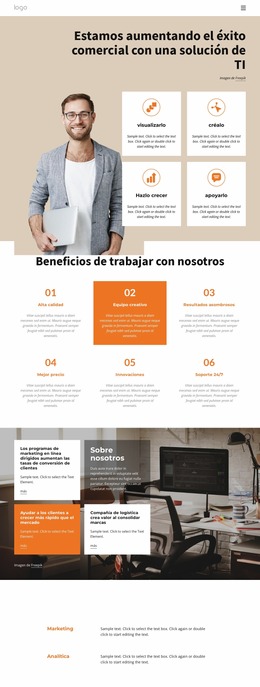 Consultoria De Soluciones Informaticas - Plantilla Joomla Adaptable Gratuita