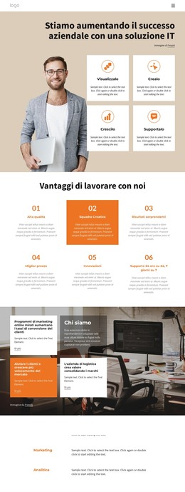 Consulenza Per Soluzioni Informatiche - Modello HTML Semplice