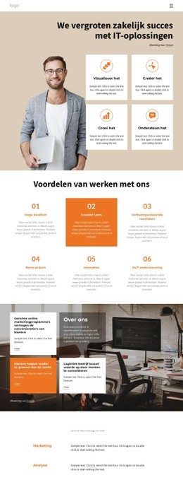 Advisering IT-Oplossingen - Webmockup