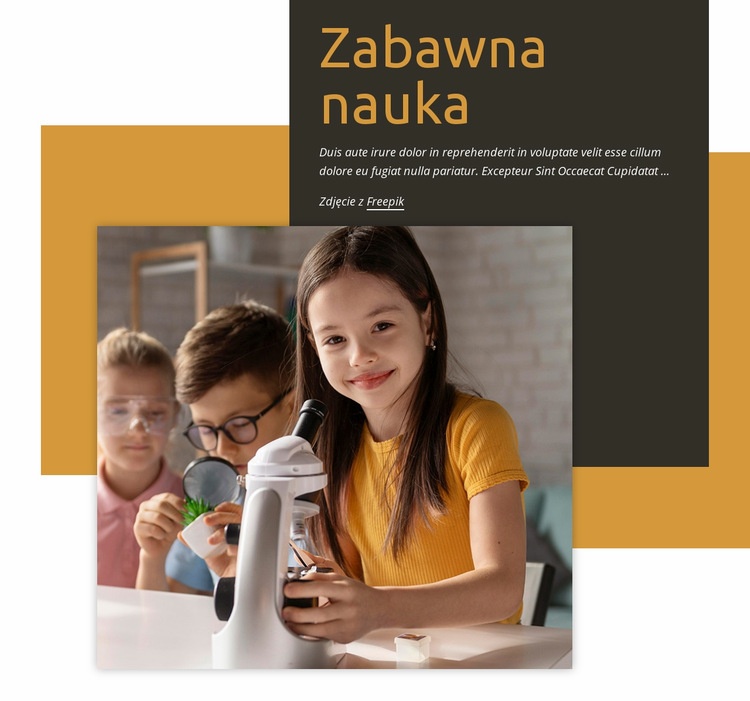 Zabawna nauka Szablon HTML5