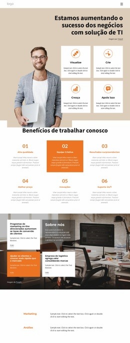 Web Design Gratuito Para Consultoria Em Soluções De TI