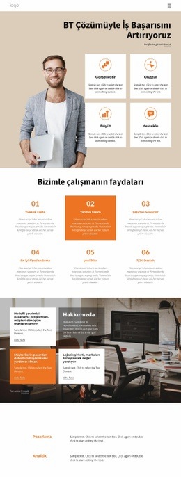 BT Çözümleri Danışmanlığı - Duyarlı Açılış Sayfası