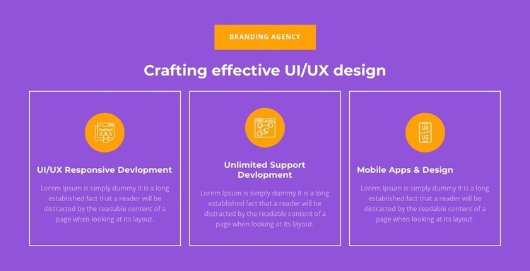 UI/UX responzivní vývoj Html Website Builder