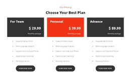 Choose Plan Template Kits