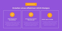 UI/UX Responsive Entwicklung - HTML Website Creator