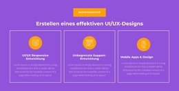 UI/UX Responsive Entwicklung – Fertiges Website-Design