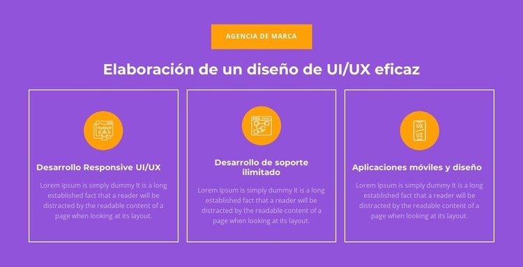 Desarrollo receptivo de UI/UX Plantillas de creación de sitios web