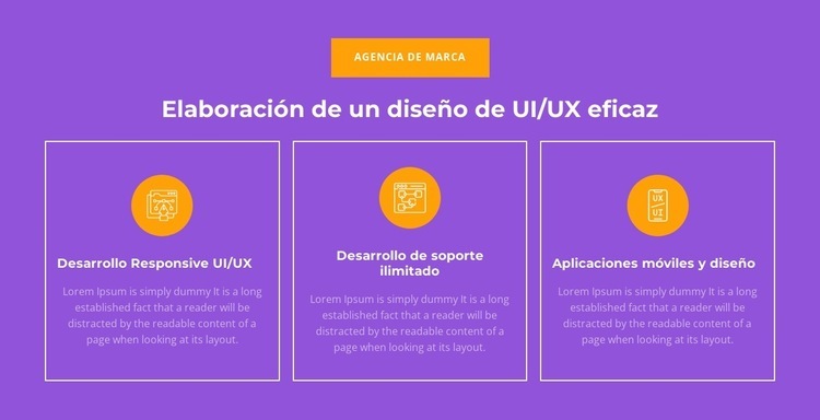 Desarrollo receptivo de UI/UX Maqueta de sitio web