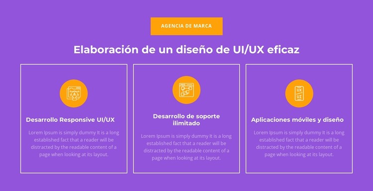 Desarrollo receptivo de UI/UX Plantilla CSS