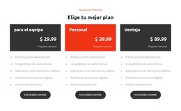 Elija Plan: Plantilla HTML Básica