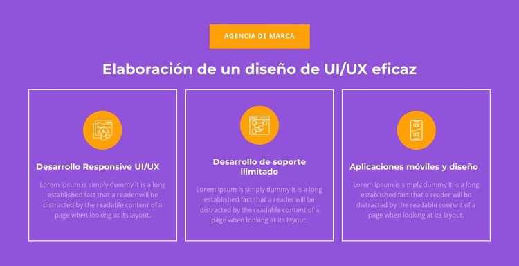 Desarrollo receptivo de UI/UX Plantilla HTML