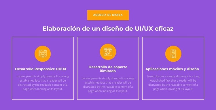 Desarrollo receptivo de UI/UX Plantilla HTML5