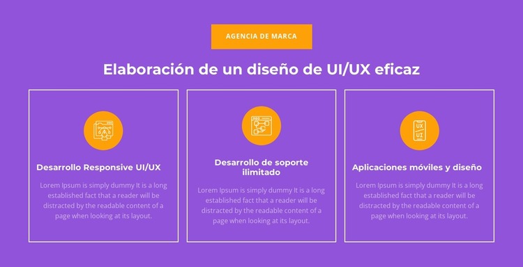 Desarrollo receptivo de UI/UX Plantilla Joomla