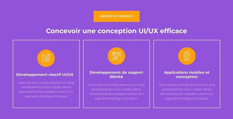 Développement réactif UI/UX Conception de site Web
