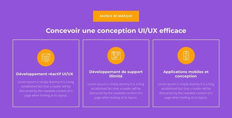 Développement réactif UI/UX Créateur de site Web HTML