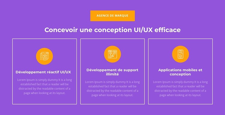 Développement réactif UI/UX Modèle CSS