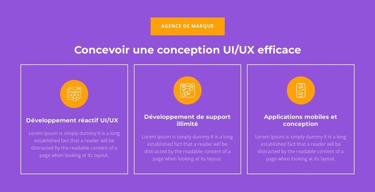 Développement réactif UI/UX Modèle Joomla