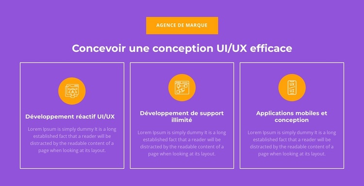 Développement réactif UI/UX Thème WordPress
