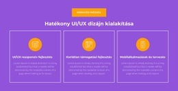 UI/UX Reszponzív Fejlesztés - HTML Oldalsablon