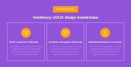 UI/UX Reszponzív Fejlesztés – Céloldal