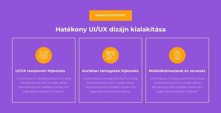 UI/UX reszponzív fejlesztés Weboldal tervezés