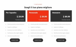 Mockup Del Sito Web Per Scegli Piano