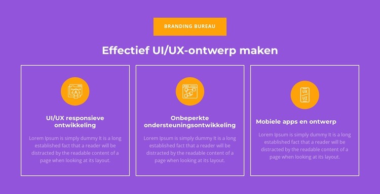 UI/UX responsieve ontwikkeling CSS-sjabloon