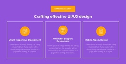 UI/UX Responsive Development - One Page Template