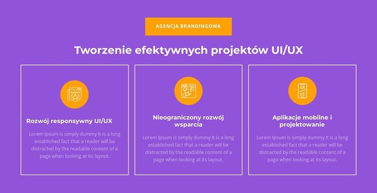 Programowanie responsywne UI/UX Makieta strony internetowej