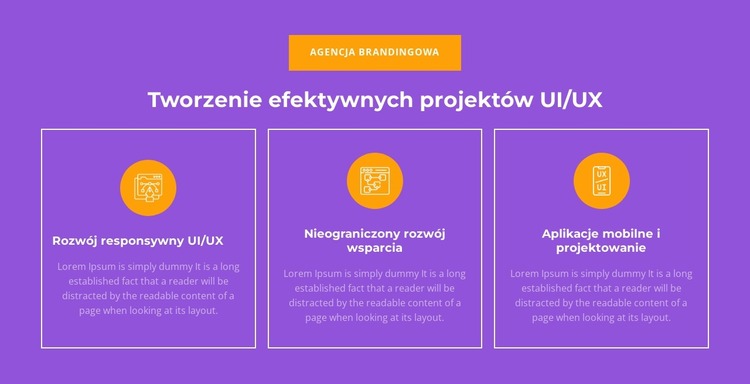 Programowanie responsywne UI/UX Szablon Joomla