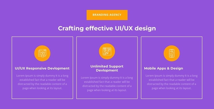 UI/UX responsiv utveckling Html webbplatsbyggare