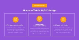 UI/UX Responsiv Utveckling - HTML-Sidmall
