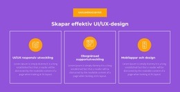 UI/UX Responsiv Utveckling - Anpassningsbar Mall