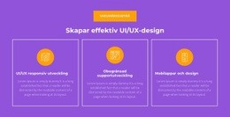 UI/UX Responsiv Utveckling - Målsida