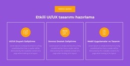 UI/UX Duyarlı Geliştirme - Bir Sayfalık Şablon