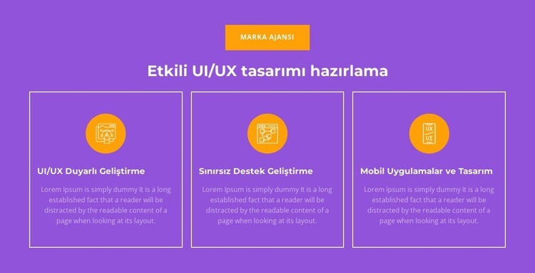 UI/UX Duyarlı Geliştirme Web sitesi tasarımı