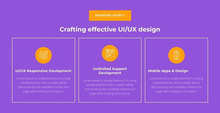 UI/UX Responsive Development Web Page Design