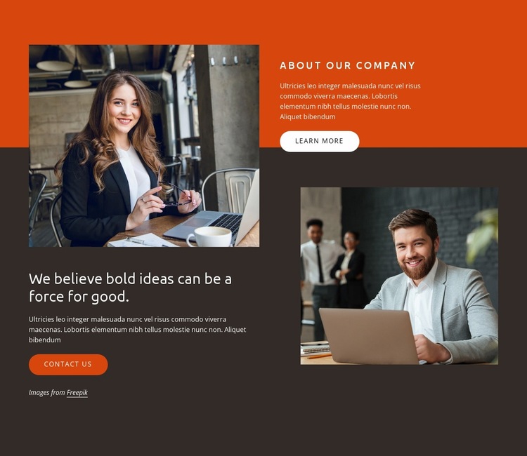 Consulting specialists Website Builder Templates